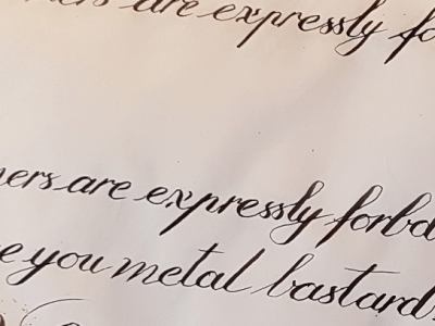 SCD Copperplate Practice
